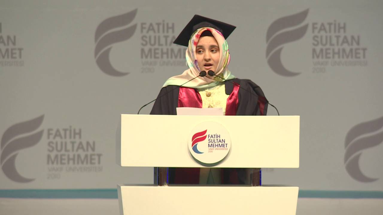 Üniversitemiz 2016 1.si Suna ERDEM'in Mezuniyet Konuşması