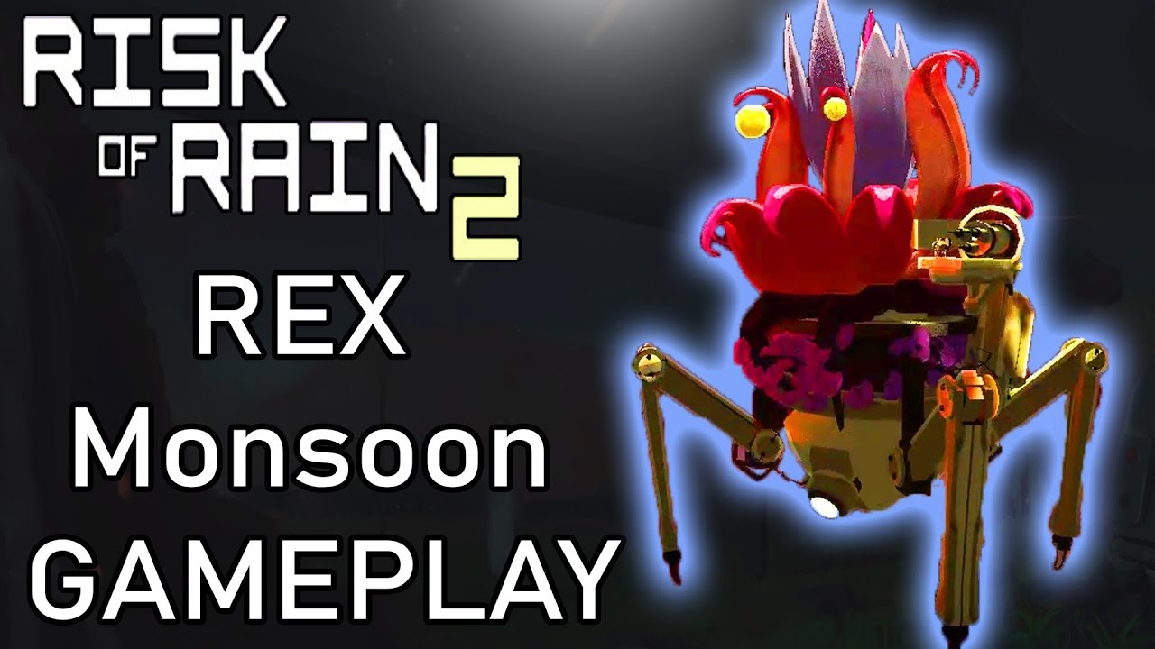 RISK OF RAIN 2 - Rex Gameplay (solo / monsoon difficulty)