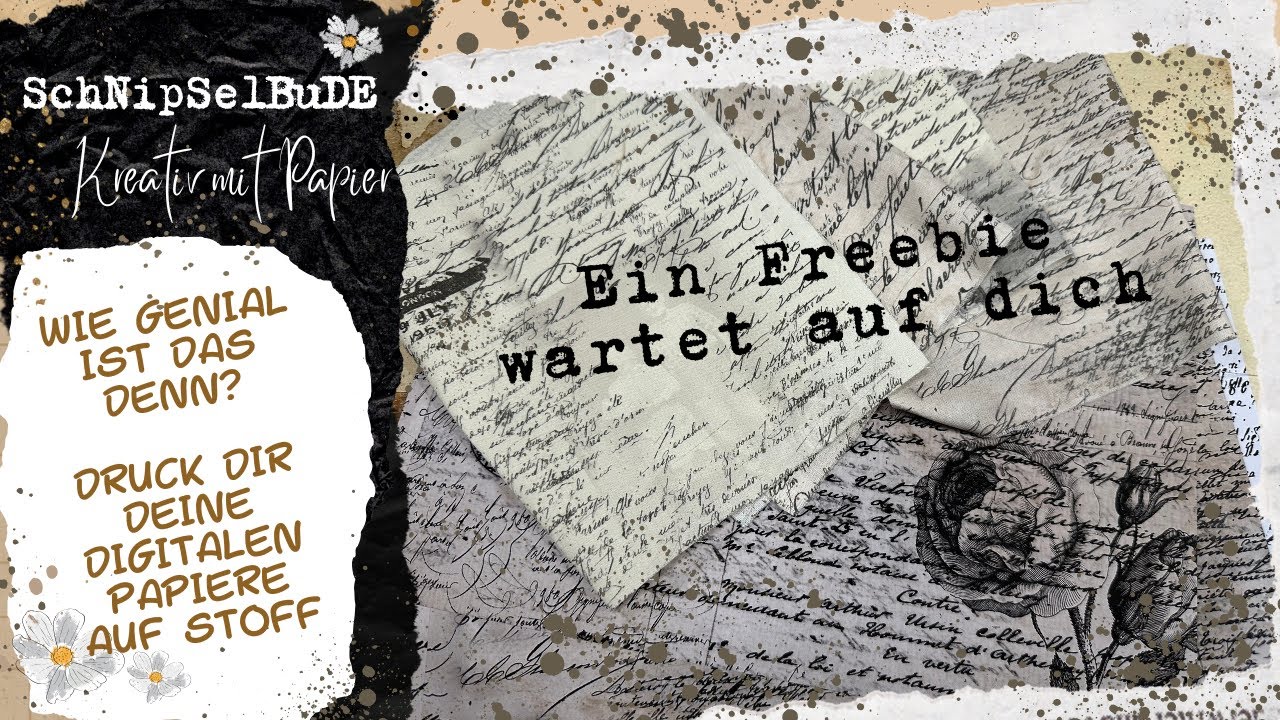 EINFACH GENIAL 😍 | SO KANNST DU DEINE DIGITALEN PAPIERE AUF STOFF DRUCKEN | + FREEBIE FÜR DICH ❤️