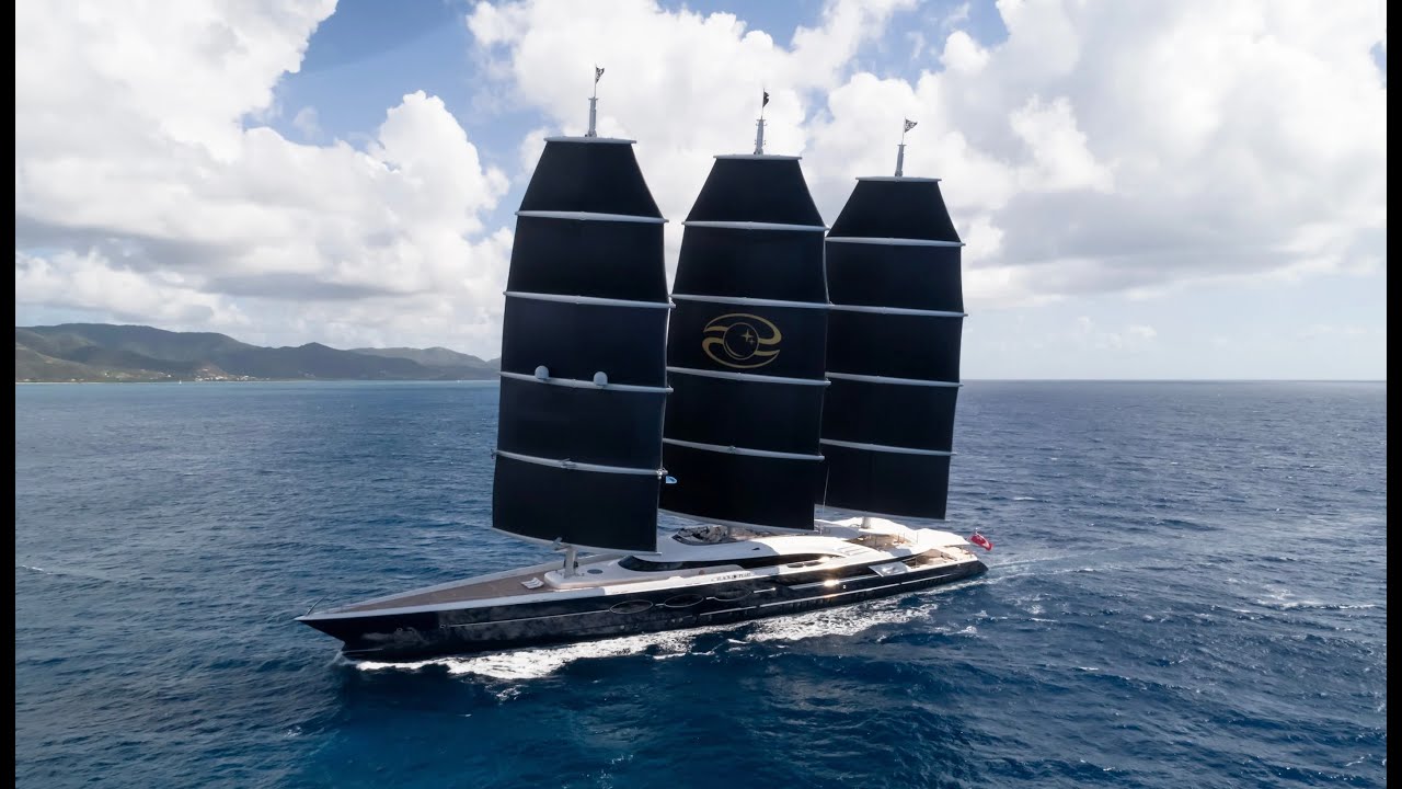 World's sailing megayacht: 105m Black Pearl, built by Oceanco