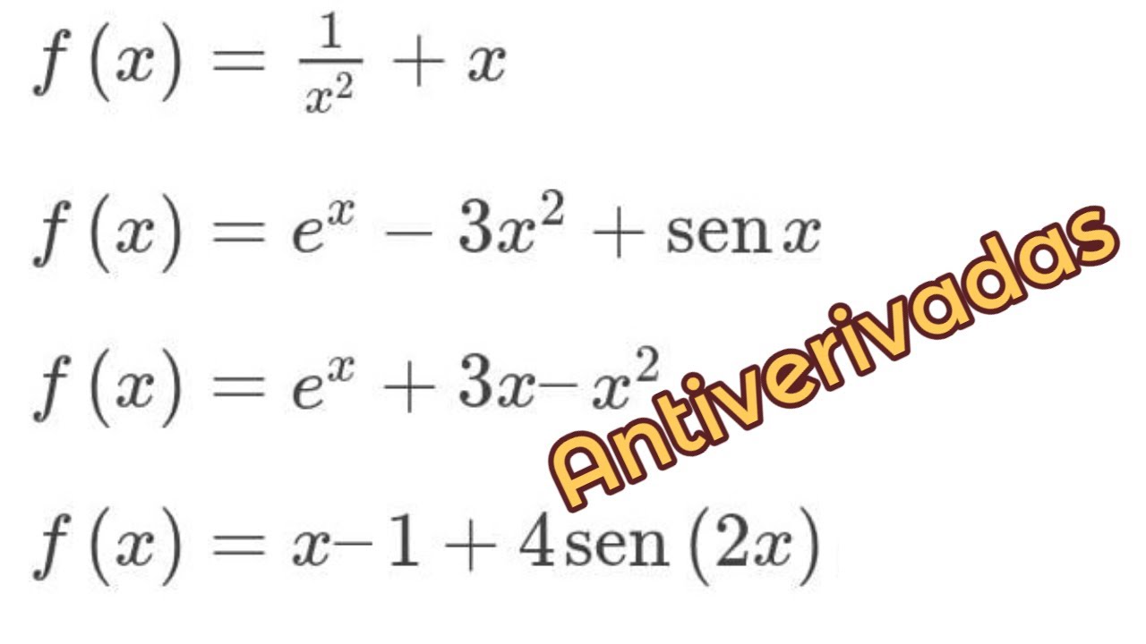 Antiderivadas