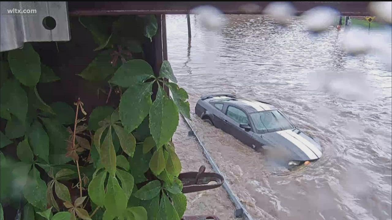 Flooding in Columbia near Rocky Branch