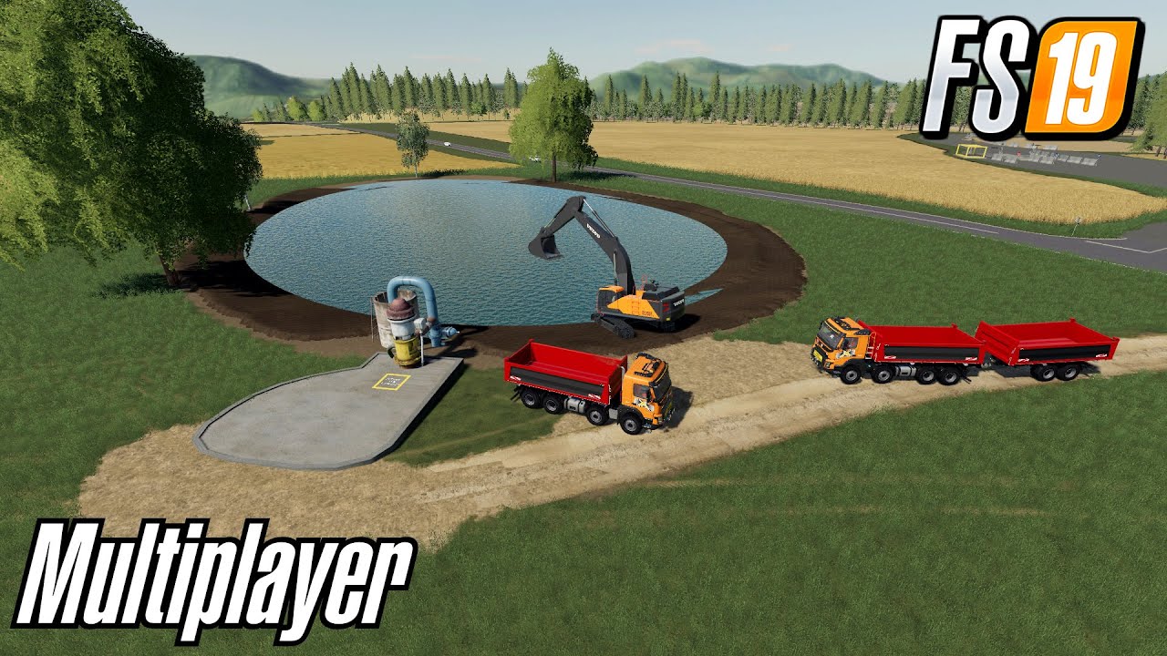 FS19 LIVE MULTIPLAYER WORK WITH NEW VOLVO EC-750 PUBLIC WORKS TCBO MINING PROJECT FARMING SIMULATOR