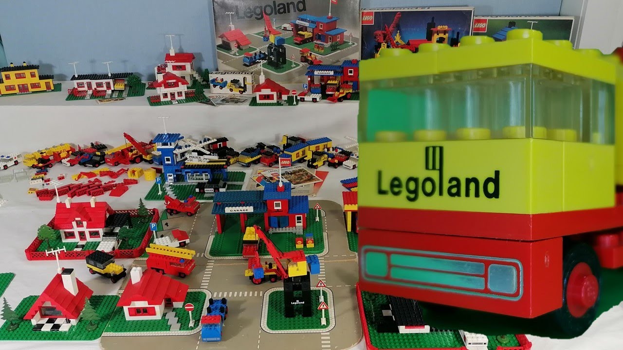 Erste LEGOLAND® Sets 1969-1974 - Einführung in Gebäude, Fahrzeuge, Flugzeuge, Schiffe und SAMSONITE.