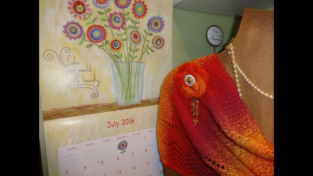 J's Knit - Sunrise Shawl for a New Day, EP. #48.
