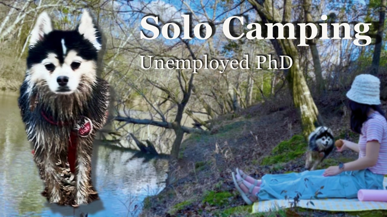 Unemployed, Healing, and Camping by the River | Solo Camping with My Dog