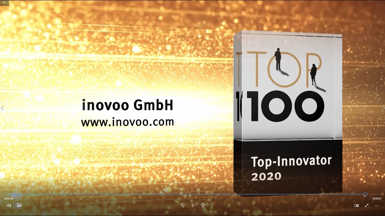 inovoo erneut mit TOP 100 ausgezeichnet