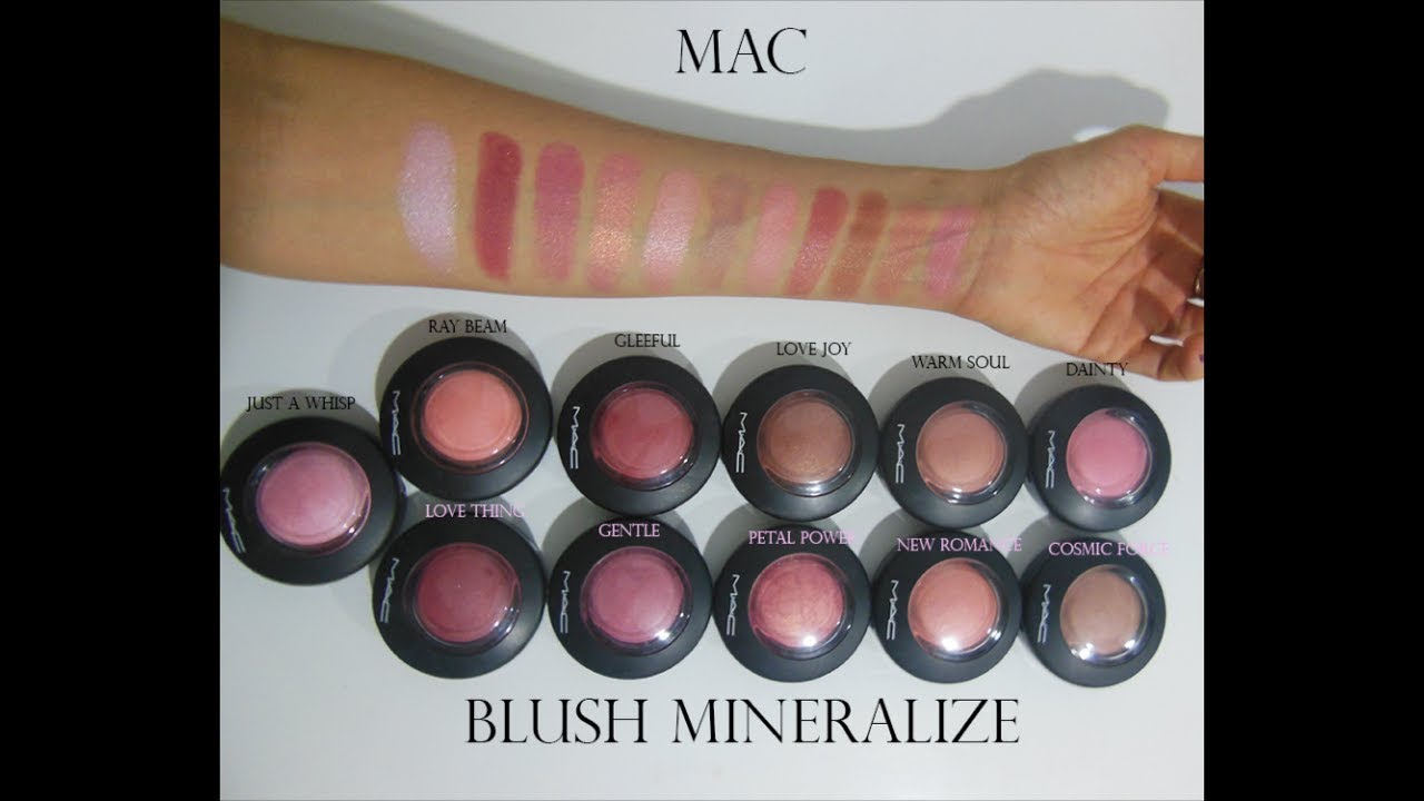 COLEÇÃO COMPLETA - BLUSH MINERALIZE DA MAC - LINHA REGULAR