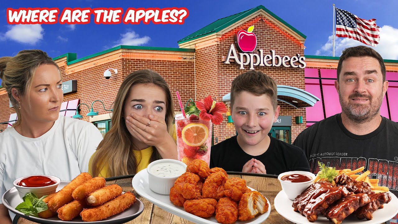New Zealand Family try Applebee's for the first time (Voted America's BEST boneless wing?!)