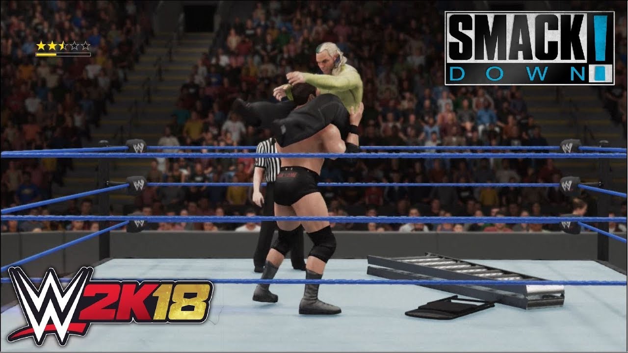 WWE 2K18 - Jeff Hardy vs. Mike Awesome: Hardcore Championship | Smackdown