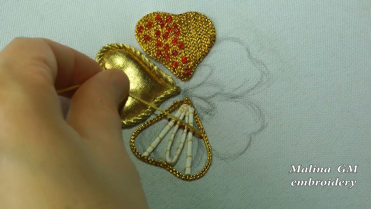 Hand EMBROIDERY CORD Couching stitch / ВЫШИВКА ПО НАСТИЛУ из веревки