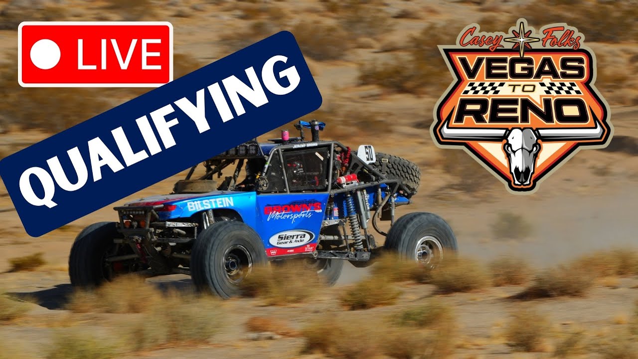 QUALIFYING LIVE: Vegas To Reno Off-Road Race 2025 | Brown's Extreme Rock Racing