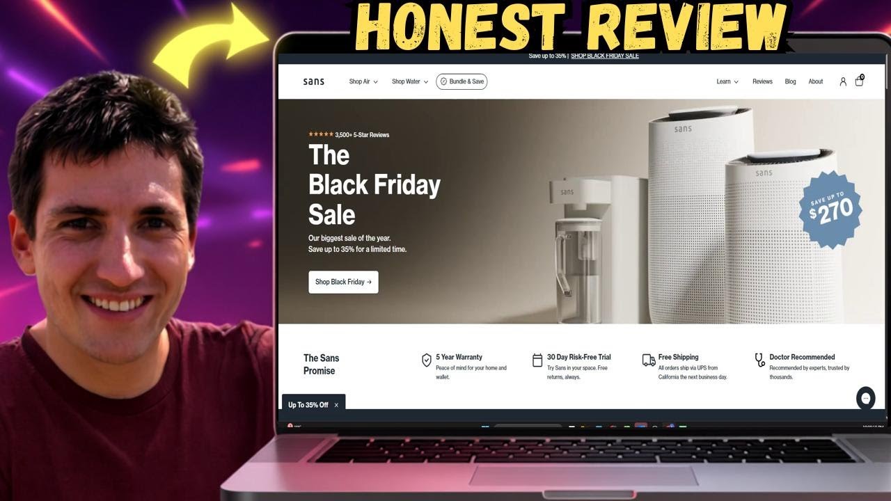 Честный обзор очистителя воздуха Sans Air Purifier Mini 2026: стоит ли покупать HEPA UV? livesans...