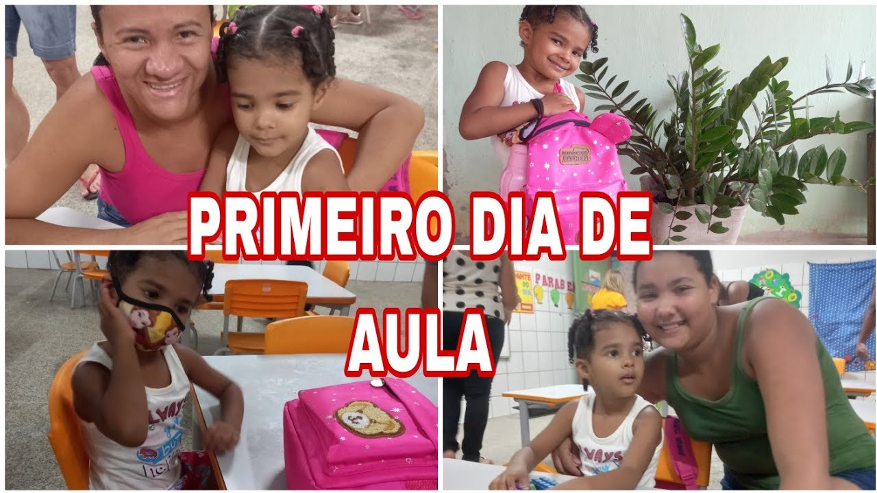 PRIMEIRO DIA DE AULA DA ISABELLY