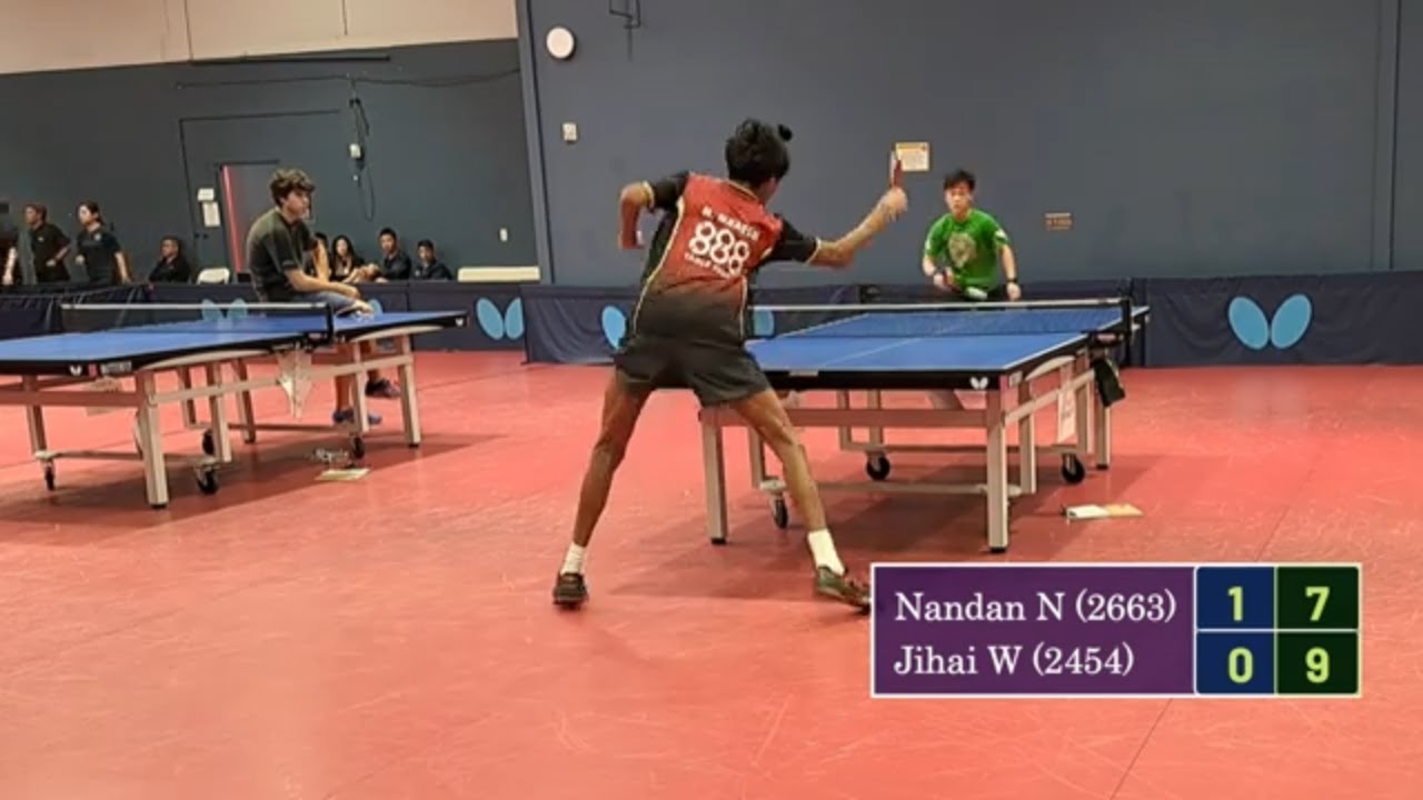 Nandan Naresh (2663) vs Wang Jihai (2454) - Cal State Championship at TTA, Fremont on 10-8-2023
