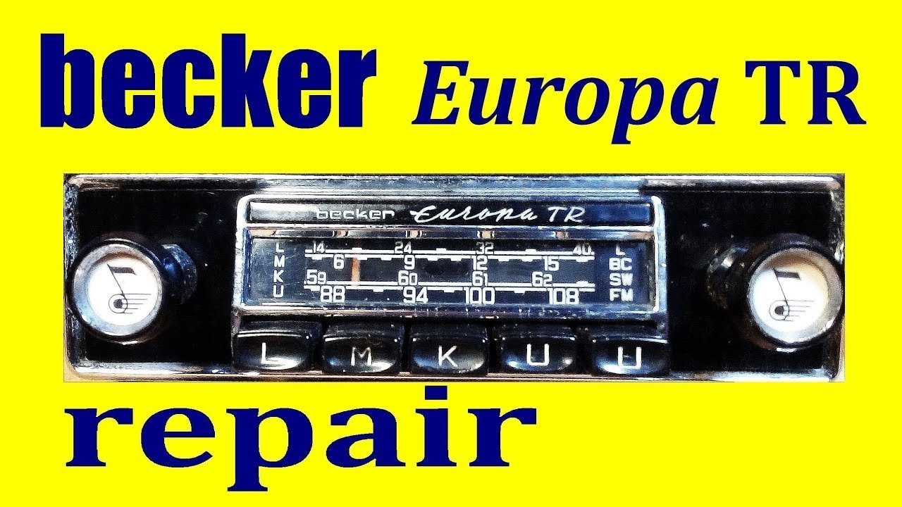 Vintage 1964 Becker Europa TR Repair part 2