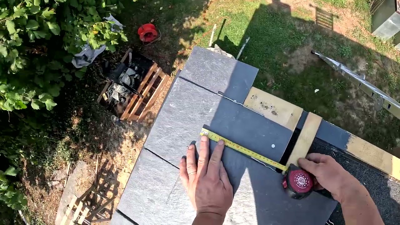 Pierwsze warstwy pokrycia z łupka