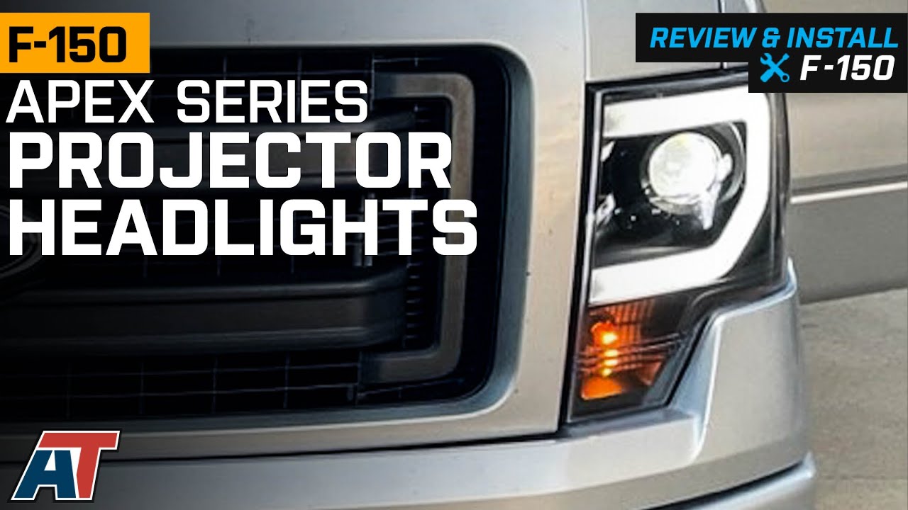 2013-2014 F-150 APEX Series Light Bar Projector Headlights Review & Install