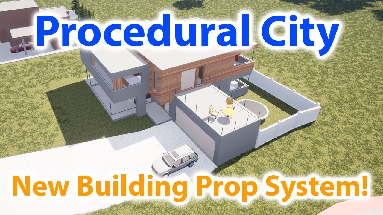 PCG 1.2 Devlog - New building prop system + baking tab!