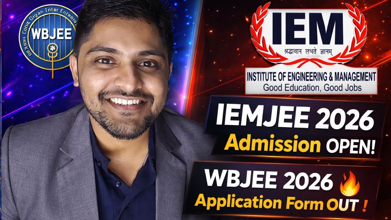 WBJEE 2026 Application Form Out 🔥 | IEMJEE 2026 Admission Open!