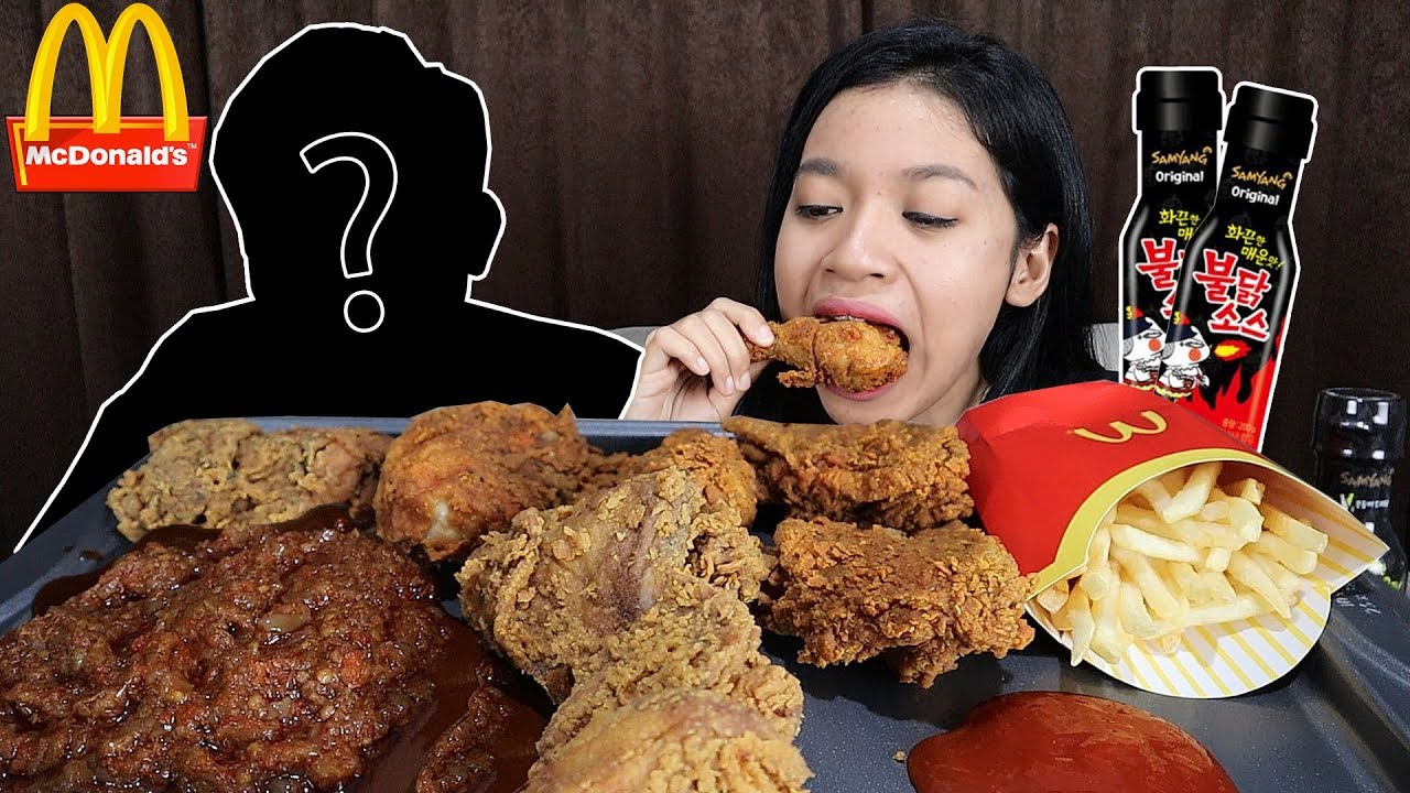 MUKBANG MCD SAMBAL BAWANG+SAMYANG BARENG DOI