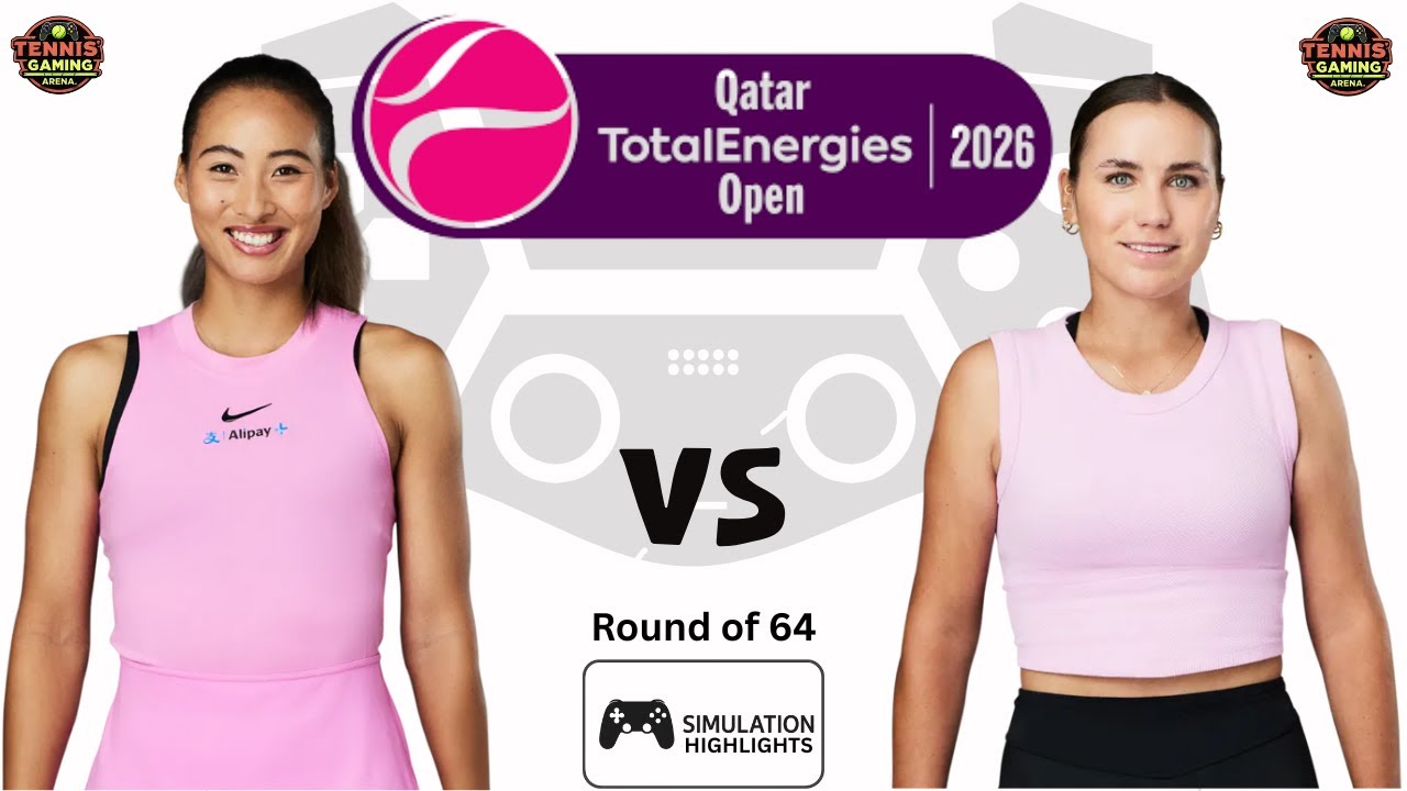 LIVE Sim - Qinwen Zheng vs Sofia Kenin | Round of 64 - Qatar Open 202