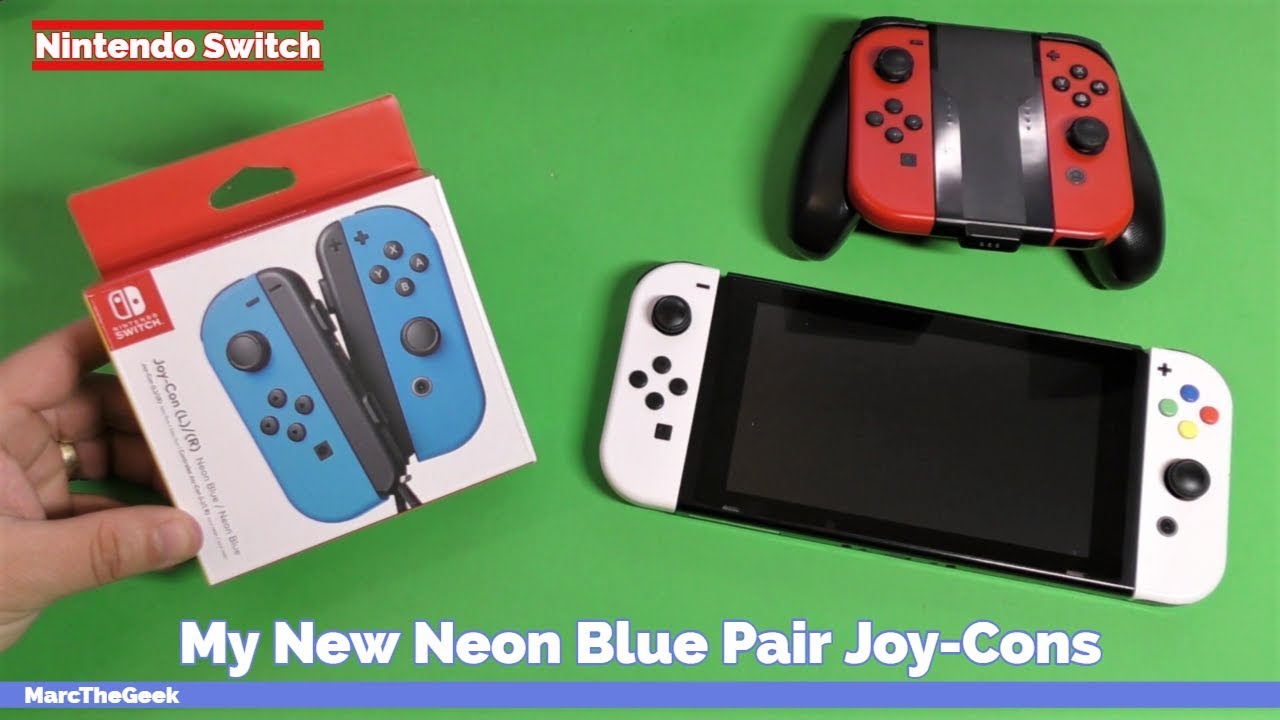 My New Neon Blue Pair Joy-Cons