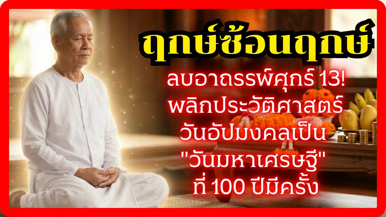 ฤกษ์ซ้อนฤกษ์:100 ปีมีครั้ง  ลบอาถรรพ์ศุกร์ 13! พลิกวันอัปมงคลเป็น 
