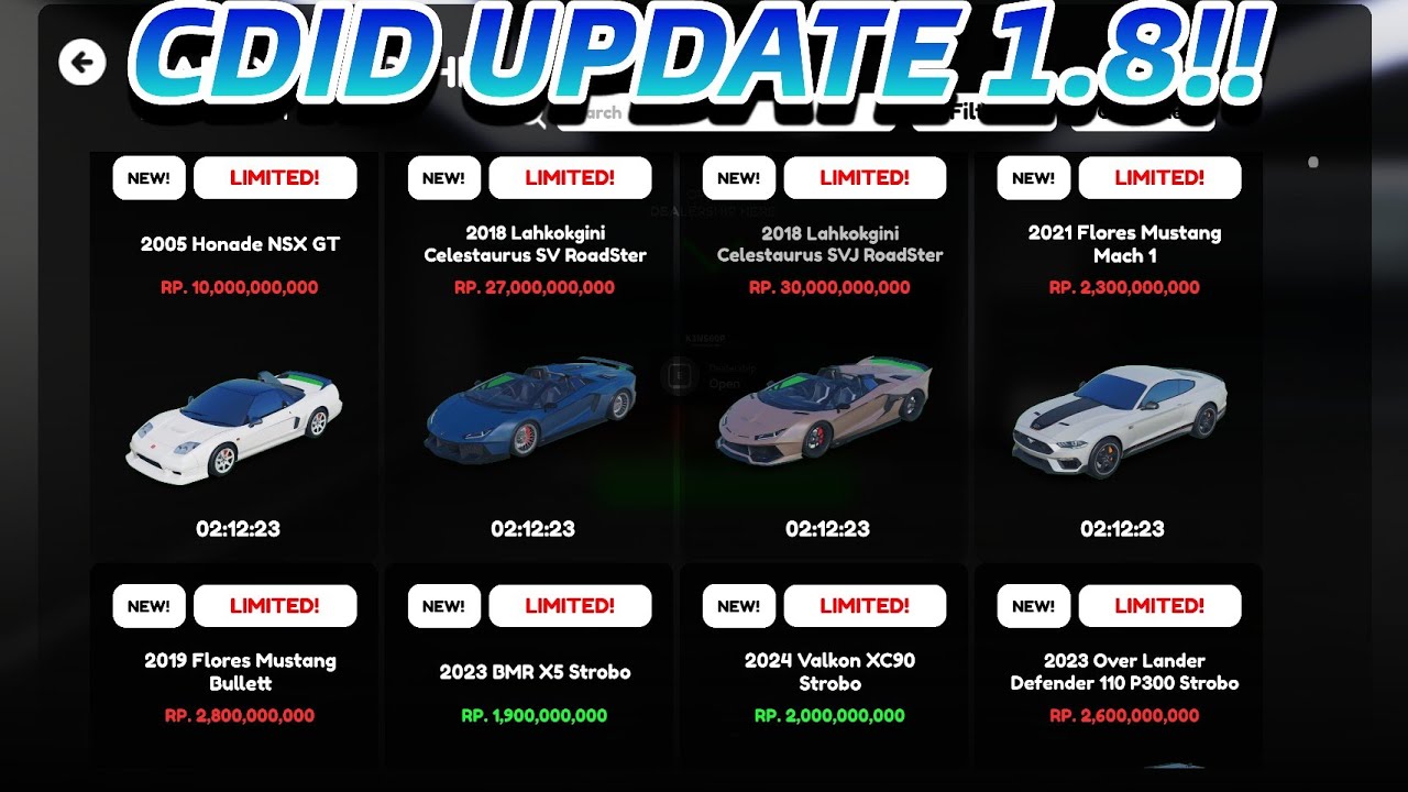 CDID UPDATE 1.8 !!!! | ROBLOX CDID REVAMP 1.8 |
