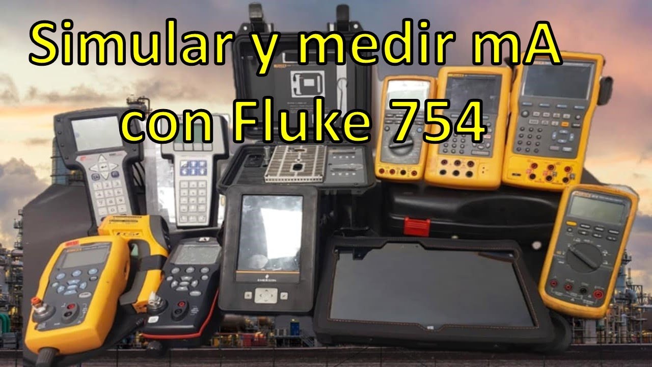 Simular y medir mA con fluke 754