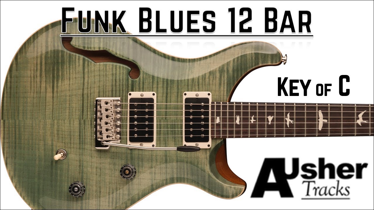 Funk Blues 12 Bar in C major | Guitar Backing Track