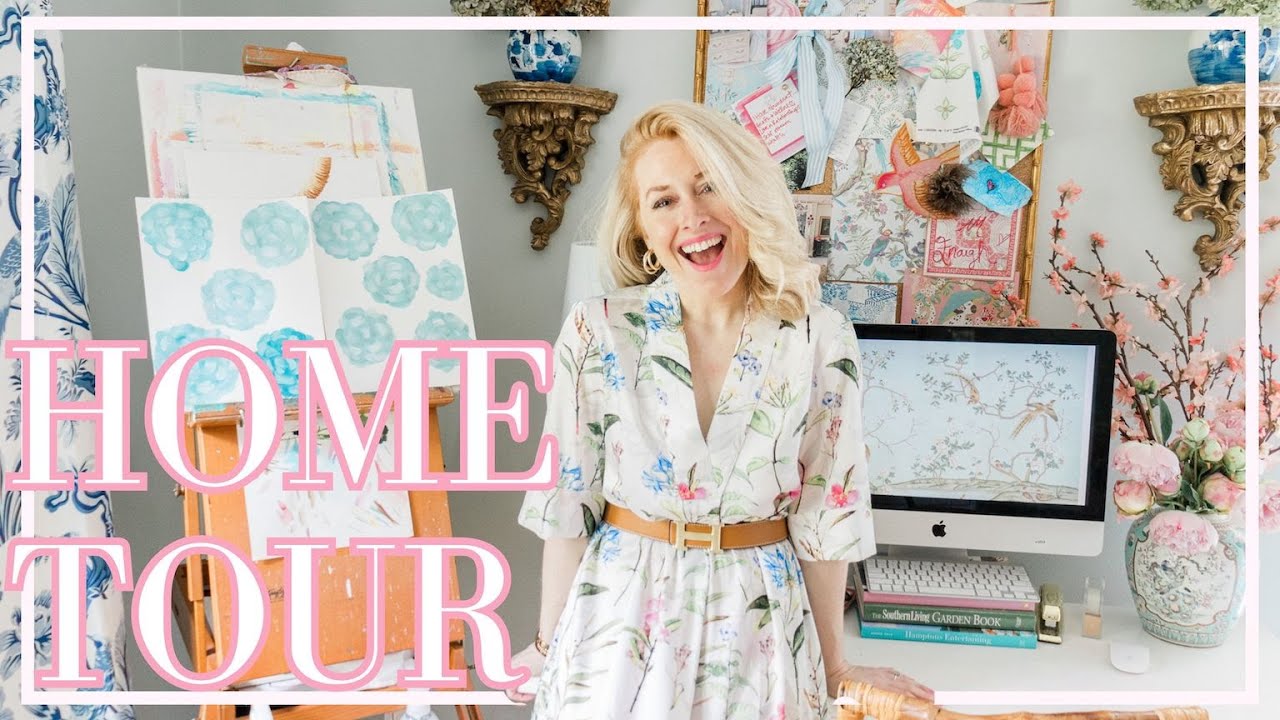 MAXIMALIST ART STUDIO REVEAL! HOME TOUR OF A CHINOISERIE ARTIST OFFICE // OH SO LOVINGLY