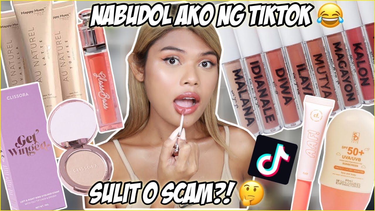 TRYING VIRAL TIKTOK MAKEUP PRODUCTS! AFFORDABLE LOCAL EDITION! SULIT BA TO O SCAM?!