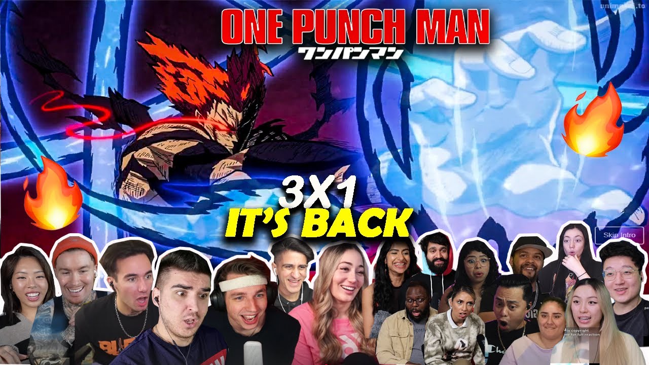 ОН ВЕРНУЛСЯ❗🔥 One Punch Man Сезон 3 Эпизод 1 «Они его любили или ненавидели?»🥱 Реакция на микс (O...