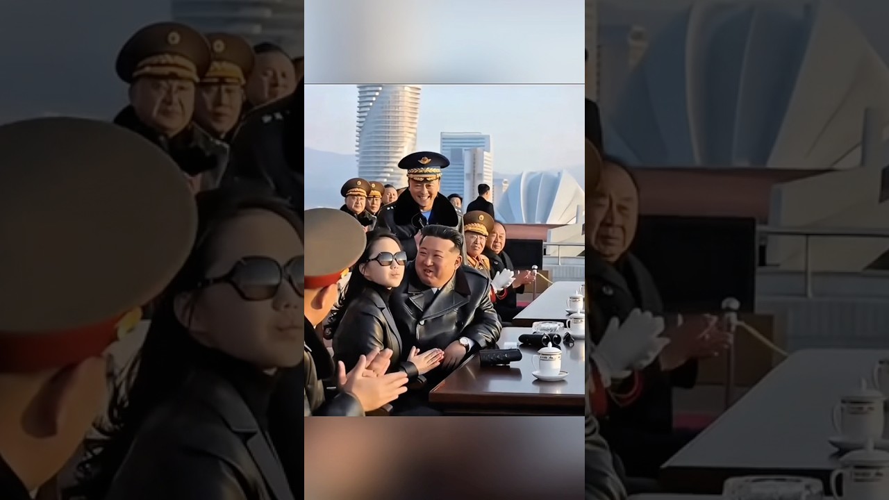 Leader Kim and his daughter Kim Ju Ae inspected North Korean air force flight training #kimjongun
