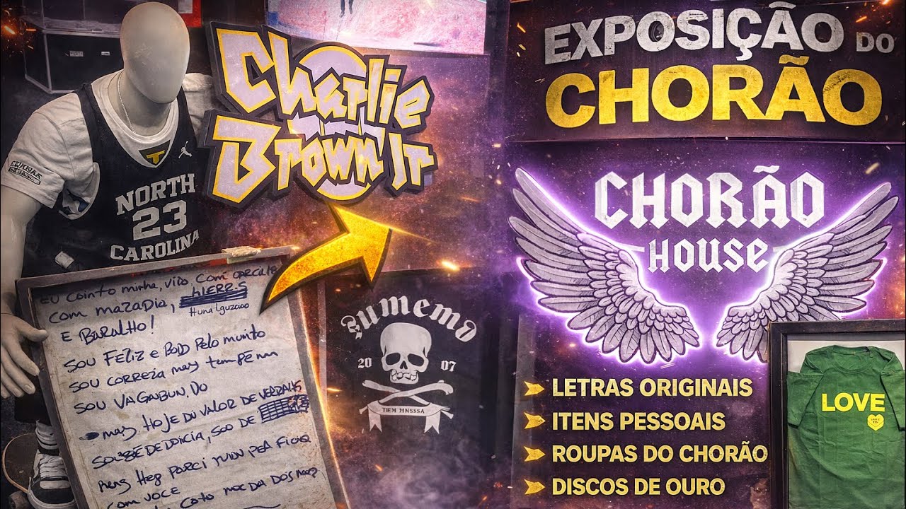FUI NA EXPOSIÇÃO DO CHORÃO CHARLIE BROWN JR 🎸 CHORÃO HOUSE CBJR 🤘🏻 VÍDEO ESPECIAL 🍾