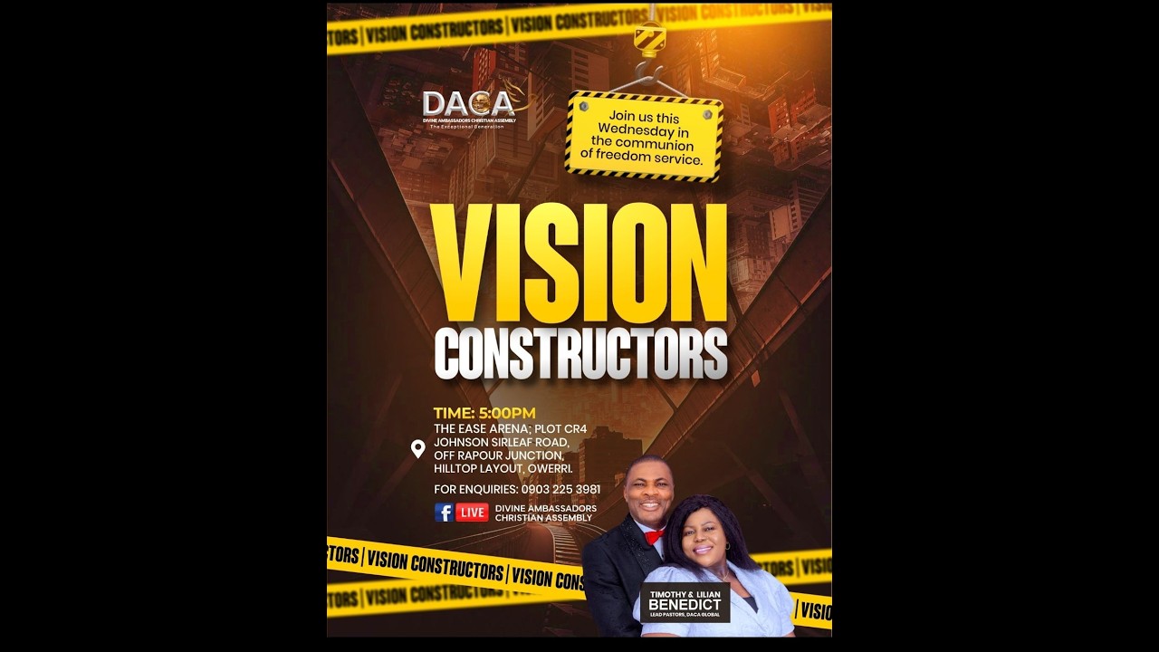 VISION CONSTRUCTORS || COMMUNION OF FREEDOM SERVICE || WED. 18TH FEBRUARY, 2026