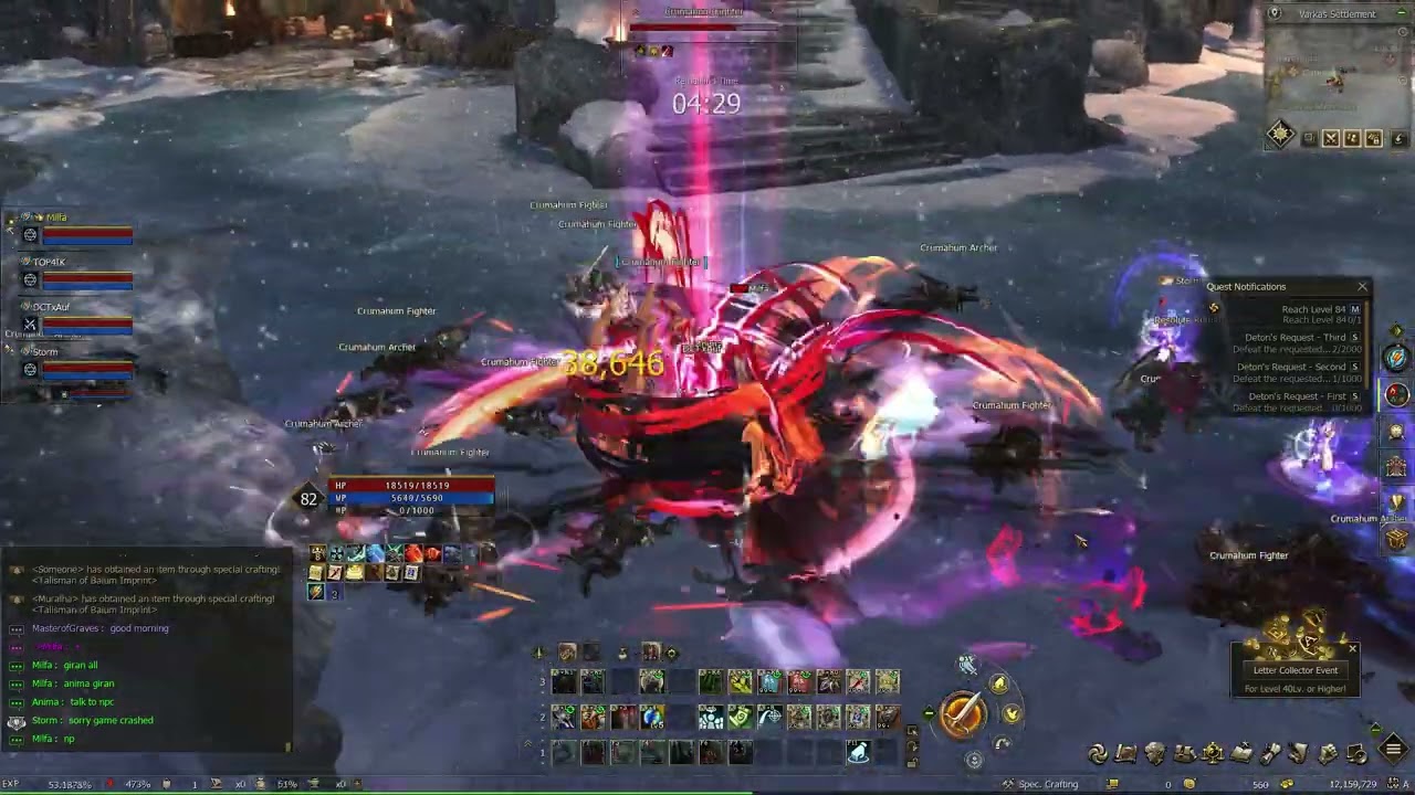 Lineage 2 - Project Wolf - Varkas Settlement and Skills Overview