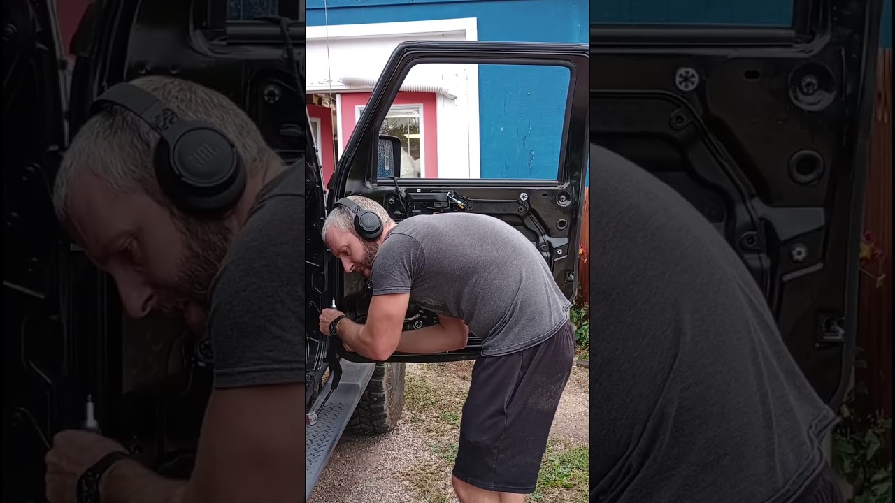 Replacing window regulator jeep wrangler 