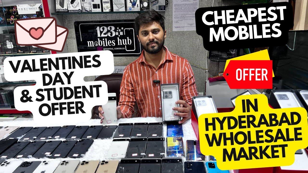 Cheapest mobiles in Hyderabad wholesale market @123mobiles valentines &$ student offers