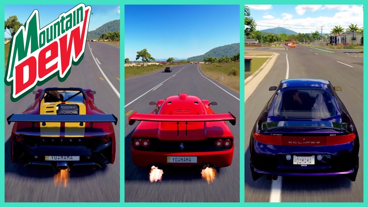 Forza Horizon 3 Mountain Dew DLC Cars Gameplay [F50 GT & More]