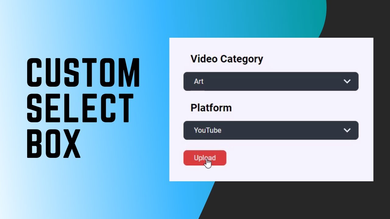 Making The Custom Select Box Work In An Actual Form