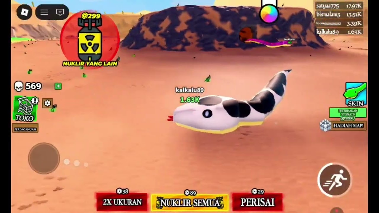roblox jadilah ular
