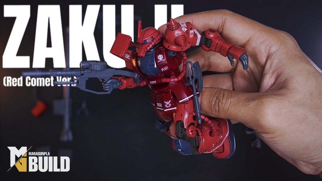 HG 1/144 GTO ZAKU II (Red Comet Ver.) Bootleg | Speed Build ASMR | BOOTLEG
