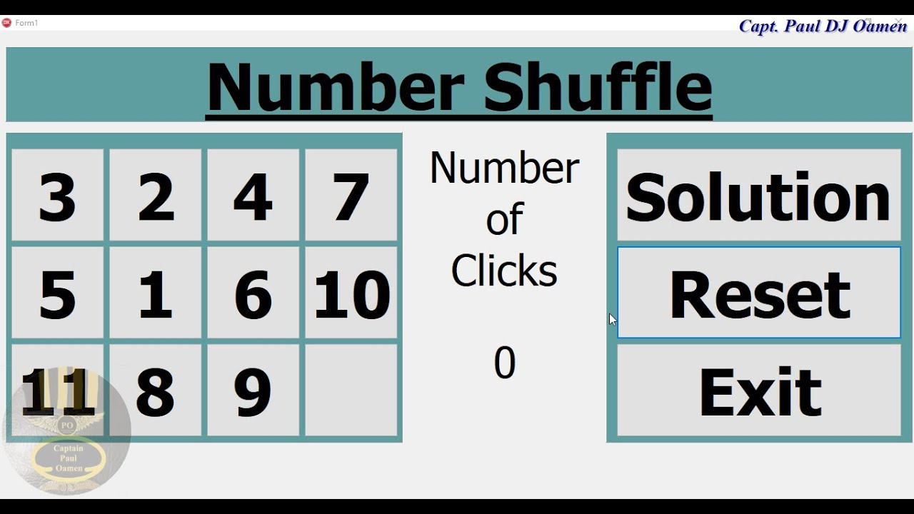 How to create Number Shuffle Games in Delphi