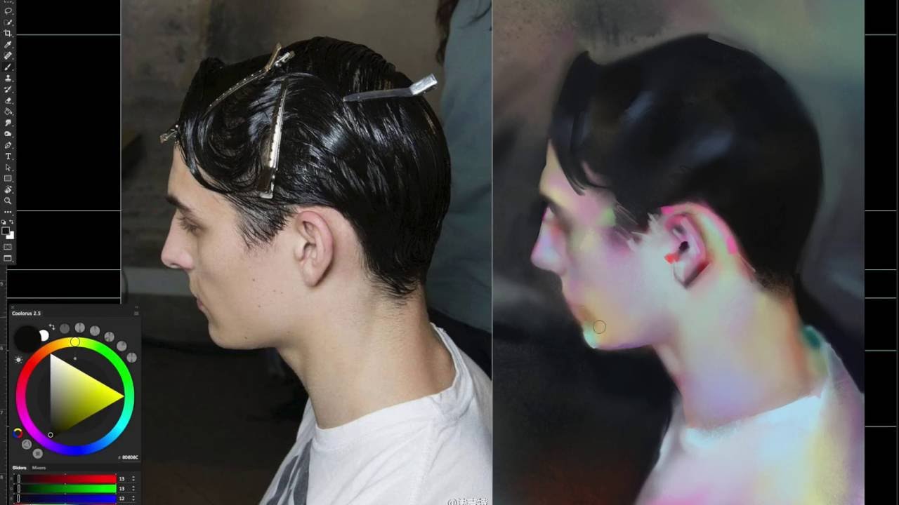 Photo Study, Portrait Painting (Work in progress) - Yanjun Cheng
