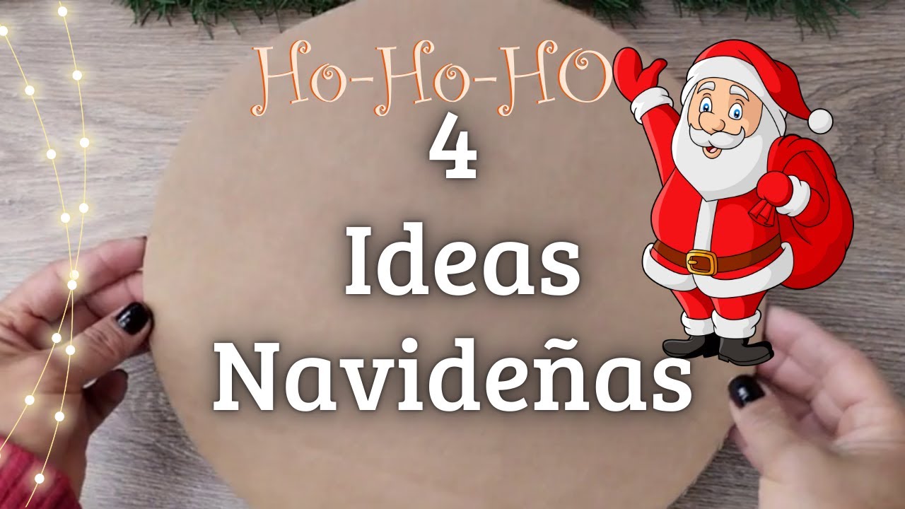 4 MANUALIDADES NAVIDEÑAS RUSTICAS/IDEAS PARA DECORAR O VENDER/DIY CHRISTMAS DECOR/ARTESANATO.