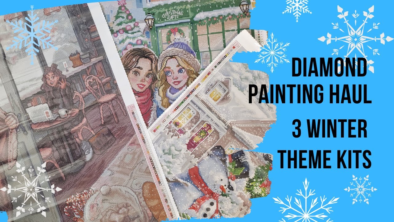 Unboxing 3 Winter Theme Kits | Diamond Art Club Haul