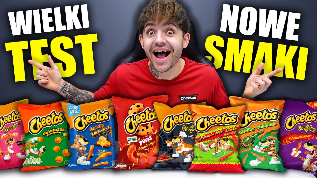 WIELKI TEST chrupk&oacute;w CHEETOS! *18 smak&oacute;w*