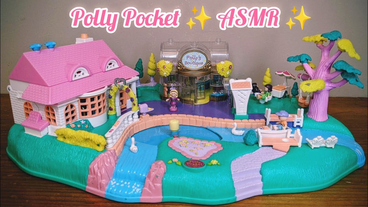 ASMR AMAZING vintage Polly Pocket toy! 😍 1996 Magical Movin Pollyville 💕